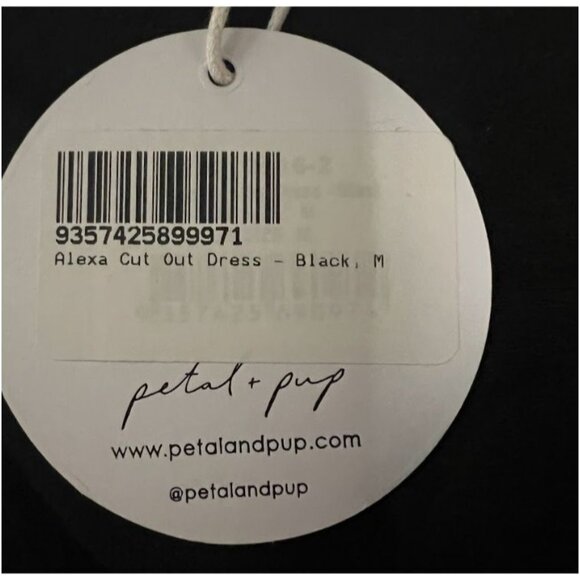 Petal and Pup Womens Alexa Cut Out Dress Black Size Medium - Picture 9 of 9